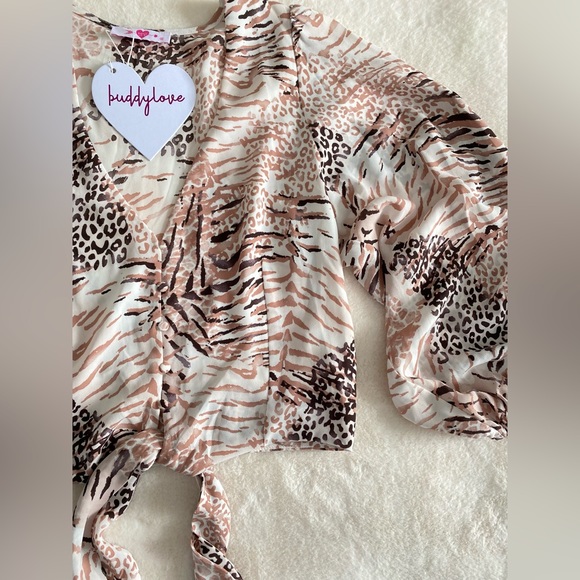 Buddy Love cropped blouse | NWT | medium | bohemian - Picture 3 of 4